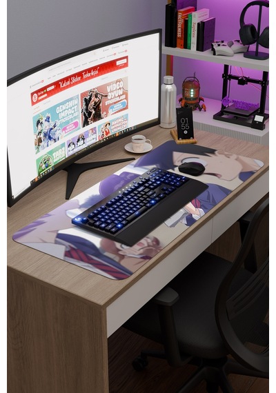 Komi Can't Communicate Dikişli Kauçuk Oyuncu Mousepad V4 - 90x40 Xxl Gaming Mouse Pad