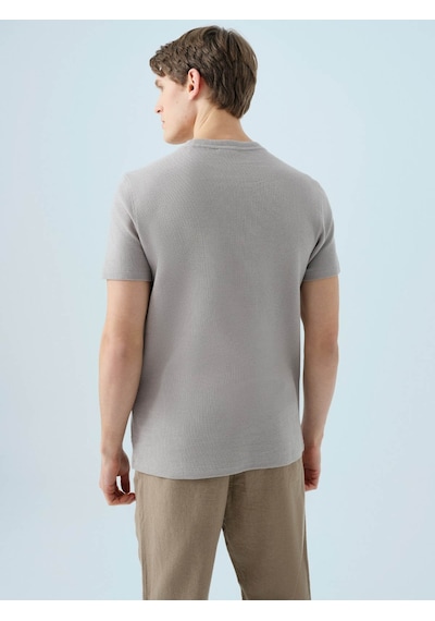 Loft Regular Fit Açık Gri Erkek T-shirt Lf2038333 Açik Gri