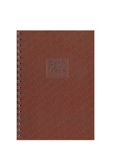 Özkan Deep Note 17x24 Spiralli Çizgili Defter 100 Yap Kahverengi
