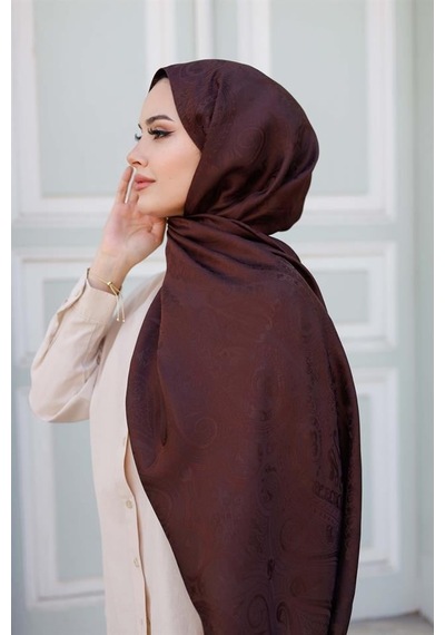 Etro Desen Premium Şal Kahve Çok Renkli