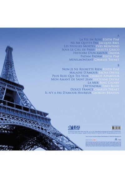 Plak - La Vie En Rose Unutulmayan Fransızca Şarkılar/ne Me Quitte Pas Histoire D'un Amour Sous Le Ciel De Paris Les Feuilles Mortes Jacques Brel Edith Piaf Charles Aznavour