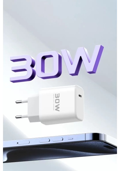 Mey İthalat Jk89 30w Type-c Çıkışlı Ekstra Dc66 1m Type-c To Lightning Kablolu Pd Şarj Ci