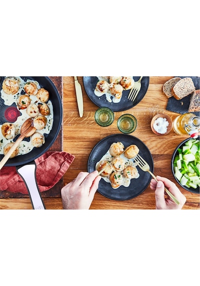Tefal Titanyum 6x Unlimitedone İndüksiyon Tabanlı Tava 28 CM Siyah