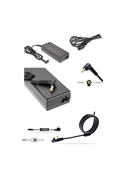Notebook Adaptör, Şarj Aleti, Şarj Cihazı - 135w - Acer Nitro 5 An515-58-58xc Nh.qfjey.00b Muadili İle Uyumlu
