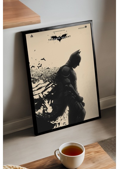 Batman Siyah Ahşap Çerçeveli Poster, Film Duvar Tablosu