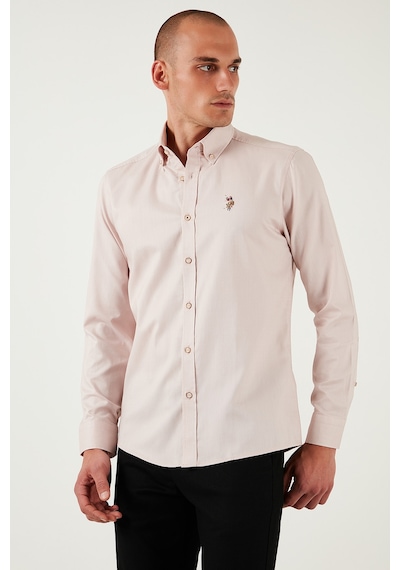 U.S. Polo Assn. U.s. Polo Assn Erkek Gömlek G081sz0042082904 Pudra Pudra