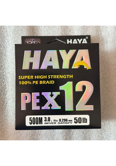 Pex12 12 Katlı Örgü İp Misina - 500 Metre 0.296mm 50lb Multicolor