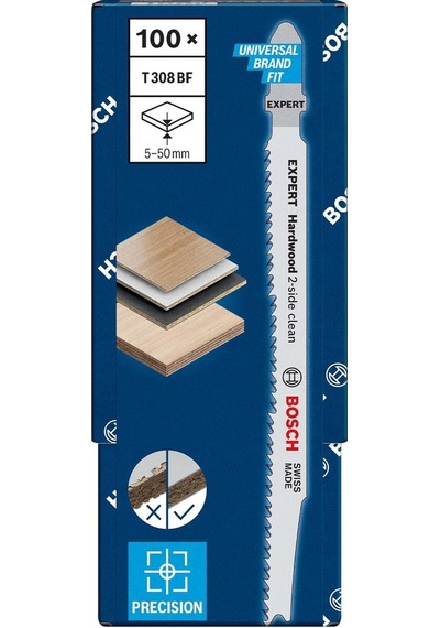 Bosch Expert T 308 Bf 100'lü Laminant Dekupaj Bıçağı 2608900546
