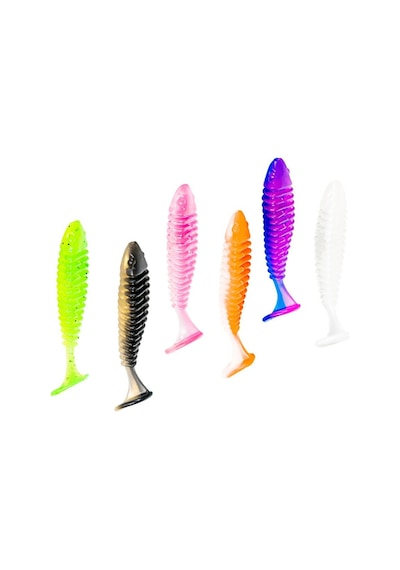 Crony Worm Tail Series 5,6 Cm Purple 10 Pcs