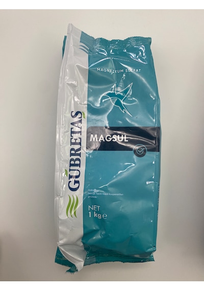 Magsul Magnezyum Sülfat Toz Gübre - 1 Kg %100 Suda Çözünür Klorofil & Fotosentez Artırıcı