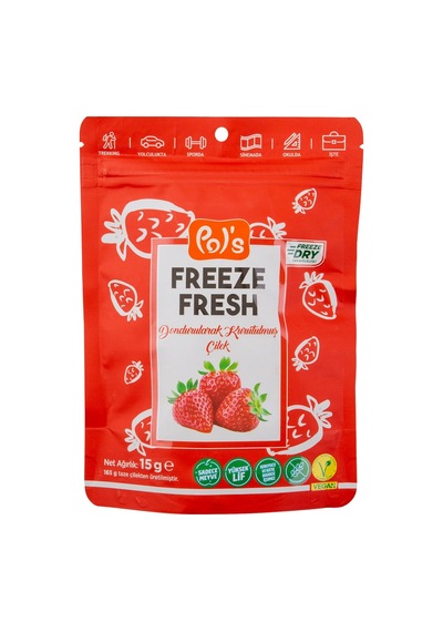 5 Adet Freeze Fresh Kurutulmuş Çilek 15 G