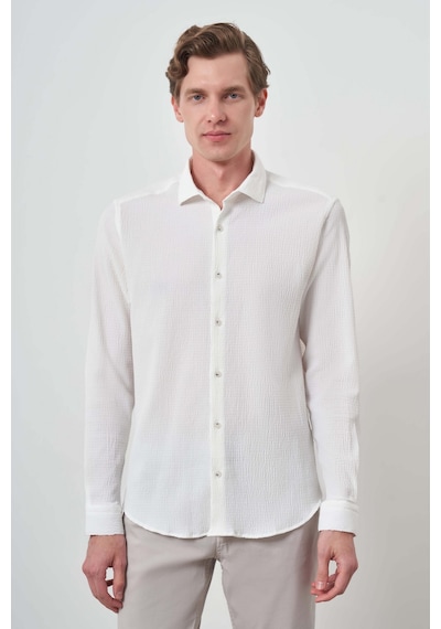 Morven Erkek Beyaz Gofre Trend Desenli Dynamic Fit İtalyan Yaka Gömlek 25ms004023600 Beyaz Morven Erkek Beyaz Gofre Trend Desenli Dynamic Fit İtalyan Yaka Gömlek 25ms004023600 Beyaz