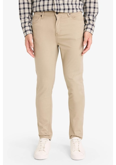 DeFacto Yazlık Gabardin Chino Kanvas Pantolon Slim Fit Dar Kesim Dar Paça Cepli B2089AX25SPBG129