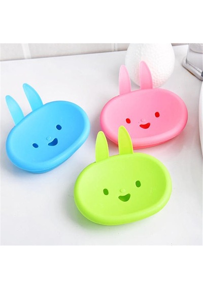 8pcs Banyo Ve Mutfak Aksesuarları İçin Çift Katlı Sevimli Smile Sabun Dispenserleri Çok Renkli
