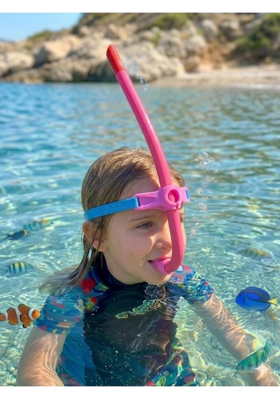 Ayrex Avessa Sn-71s-1 Çocuk Önden Dalış Şnorkeli, Pembe Diğer