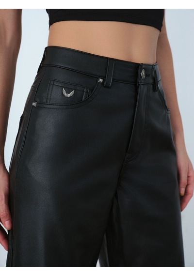 LOFT Baggy Fit Kadın Pantolon Lf2036768 Q1.v1 Siyah