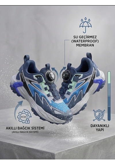 Buckhead Napolyon Çocuk Mekanizmalı Akıllı Bağcık Su Geçirmez Outdoor Ayakkabı 3055 Saks Mavi Buckhead Napolyon Çocuk Mekanizmalı Akıllı Bağcık Su Geçirmez Outdoor Ayakkabı 3055 Saks Mavi