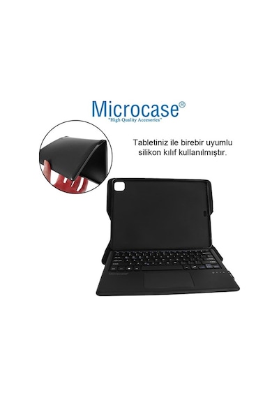 Huawei Uyumlu Matepad Pro 12.6 Bt Mouse&Touchpad Klavyeli Kılıf - Bkk15