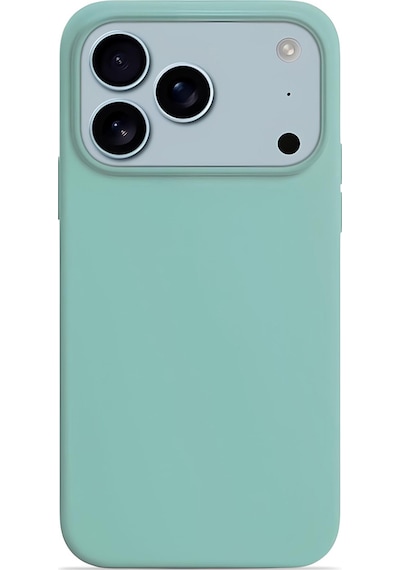 Apple Uyumlu iPhone 17 Pro Max Soft Touch Lansman Silikon Kılıf Mint Yeşil Mint Yeşili
