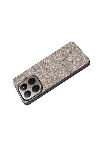 Onegif Xiaomi Mi 15t Pro Bright Simli Kapak - Gümüş Renkli