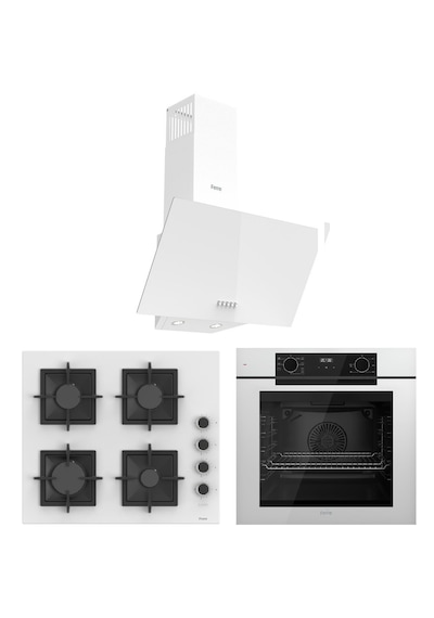 Ferre Fryart QEP63CB - SC206-FA - D087 Ankastre Set Beyaz