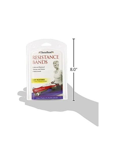 Theraband Lateks İçermeyen Egzersiz Bantları, Üst Vücut, Alt Vücut Ve Gövde Egzersizleri, Fizyoterapi, Pilates, Ev Çok Renkli