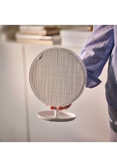 Ikea Solskydd Taşınabilir Bluetooth Hoparlör, Beyaz, 19 Cm