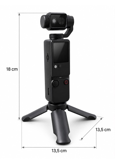 Q8 Dijital Mini Tripod Standlı 32 Gb Hafıza Kartlı Kamera Hd Video Kaydı Fotoğraf Çekimi Vlog Çekimi 180 Derece Dönebilen Lens 2.0 İnç Ekran 2000mah Batarya Aksiyon Kamerası Otomatik Odaklanma