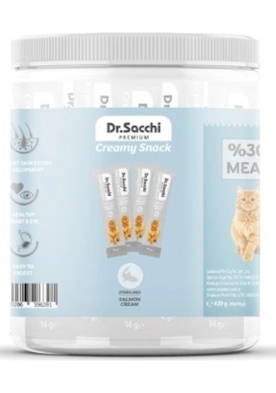 Dr. Sacchi Creamy Sıvı Somonlu Kısırlaştırılmış Kedi Ödülü 30 Adet