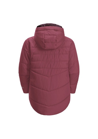 Jack Wolfskin Unısex Çocuk Outdoor Montu Solyd Ins Pembe Su İtici Pembe Pembe