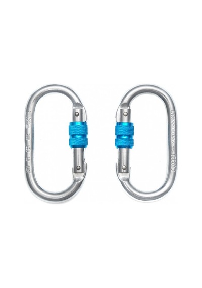 Fixe Symmetric St Screw Gate Kilitli Karabina Silver-Blue Çok Renkli
