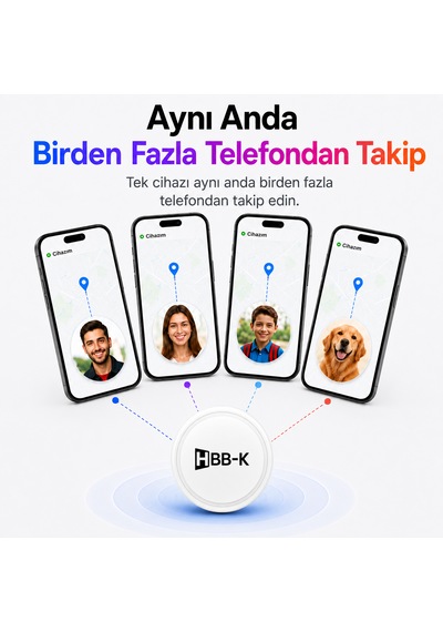 Hapro Tag Apple Uyumlu iOS & Android Airtag Akıllı Gps Siyah Tekli Paket