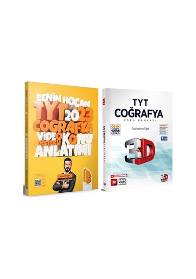 Benim Hocam 2023 Tyt Coğrafya Konu Ve 3d Soru Bankası Seti 2 Kitap