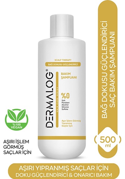 Dermalog Bağ Dokusu Onarıcı Bakım Şampuanı 500 ML