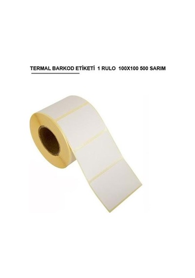Termal Barkod Etiketi 100 100 / 500 Sarım 1 Rulo Diğer