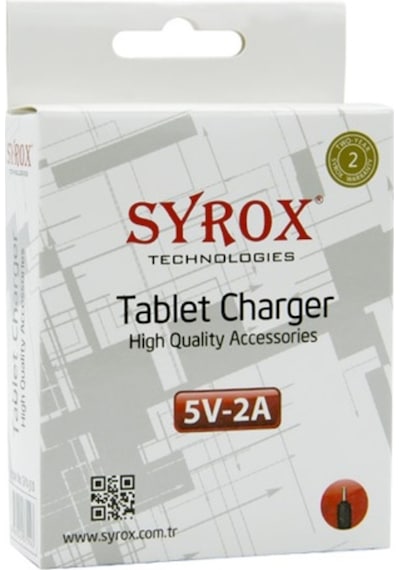 Syrox Syx-J10 5V 2A Ince Uç Tablet Şarj Aleti (530399582)