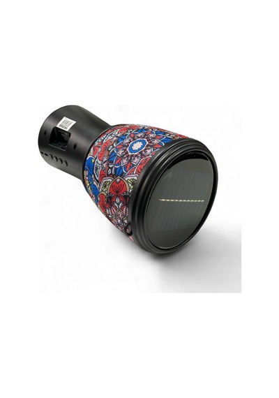 Rose Sp-601 El Fenerli Taşınabilir Solar Şarjlı Bluetooth Fm Radyo Desenli Hoparlör