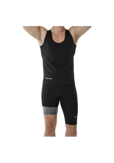 Fitformgiyim Sauna Termal Içi Polimer Kaplama Orjina Atlet Ve Kısa Tayt Siyah