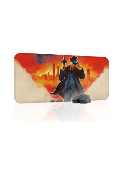 Mafia Kaymaz Dikişli Kauçuk Oyuncu Mousepad V2 - 70x30 Xl Gaming Mouse Pad Fare Altlığı