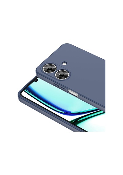 Realme Note 60 Kılıf Yumuşak Silikon Kamera Korumalı Lansman Pazarplus Koyu Yeşil