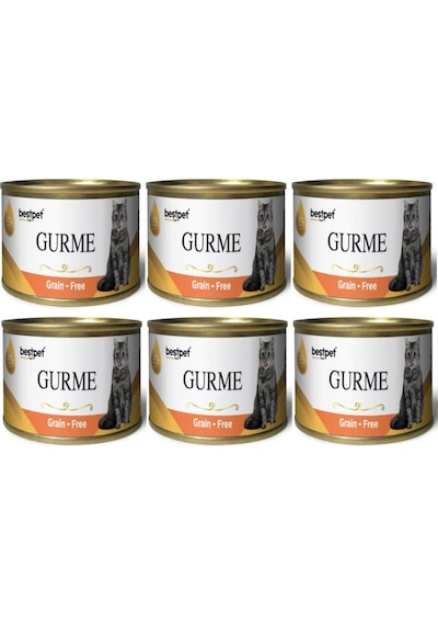 Bestpet Somonlu Parça Etli Gurme Yetişkin Kedi Konservesi 6 x 100 G