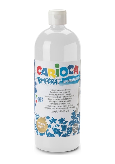 Carioca Tempera Boya- Beyaz (süper Yıkanabilir) 1000ml - 1350gr /