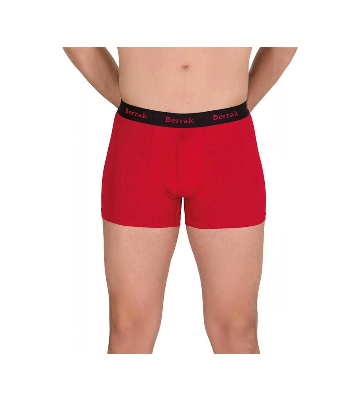 Berrak 4476 Modal Likralı Esnek Erkek Boxer Kırmızı