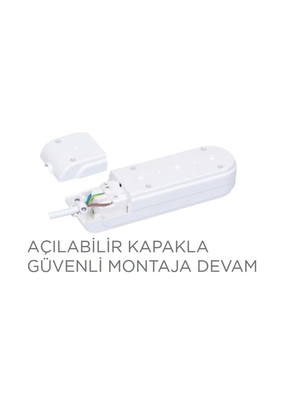 Yeni Nesil 4 Lü Grup Topraklı Priz Kablosuz Klemensli Diğer