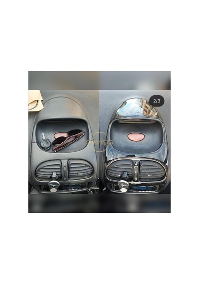 Peugeot 206 - 1998-2000 8 Parça Parlak Siyah Konsol Ve Trim Kaplama,maun Kaplama Parlak Siyah