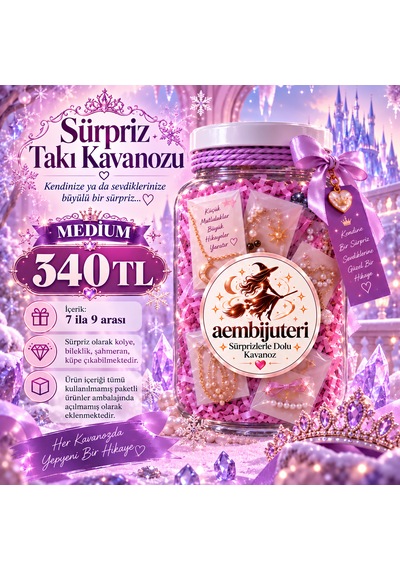 Sürpriz Takı Kavanozu Karışık Çok Renkli