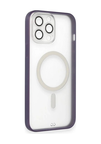 Apple Uyumlu   iPhone 14 Pro Max Kılıf Grand Magneticsafe Kapak - Mor