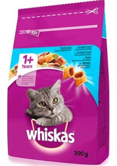 Whiskas Ton Balıklı ve Sebzeli Yetişkin Kedi Maması 10 x 300 G