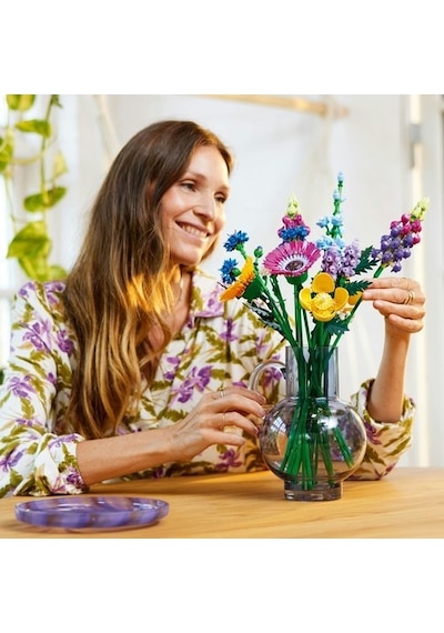 LEGO® Botanicals Kir Çiçekleri Buketi 10313 – Yetiskinler için 8 Tür Kir Çiçegi Içeren Dekoratif Model Yapim Seti (939 Parça)