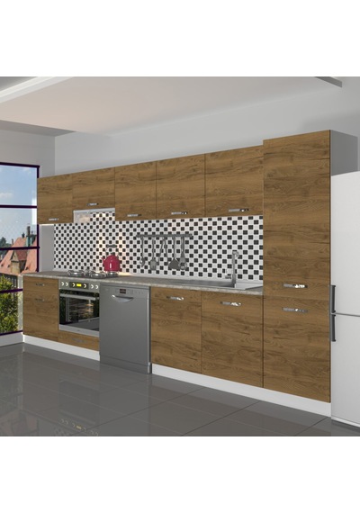 Decoraktiv Elite 325 Ankastre Fırın Modüllü Mdf Hazır Mutfak Dolabı - Tezgah Dahil - Naturel Pera Meşe Decoraktiv Elite 325 Ankastre Fırın Modüllü Mdf Hazır Mutfak Dolabı - Tezgah Dahil - Naturel Pera Meşe
